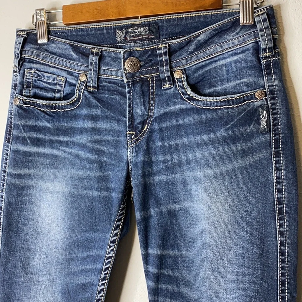 Silver Aiko Cropped Jeans 27